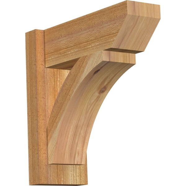 Ekena Millwork Thorton Slat Rough Sawn Outlooker, Western Red Cedar, 6"W x 16"D x 16"H OUT06X16X16THR06RWR - main
